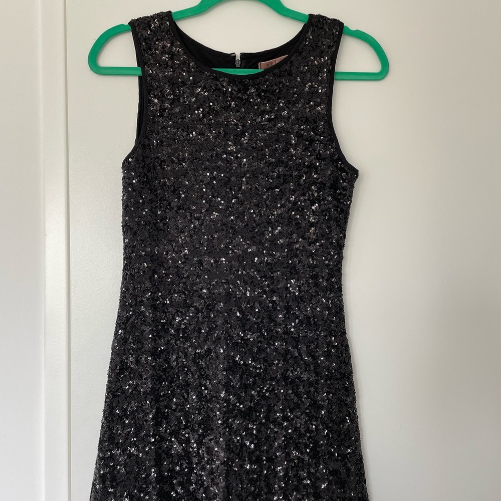 Velvet - Black Sequin Dress - Size P